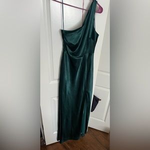 Birdy Grey Kira Satin Dress - Emerald, Medium